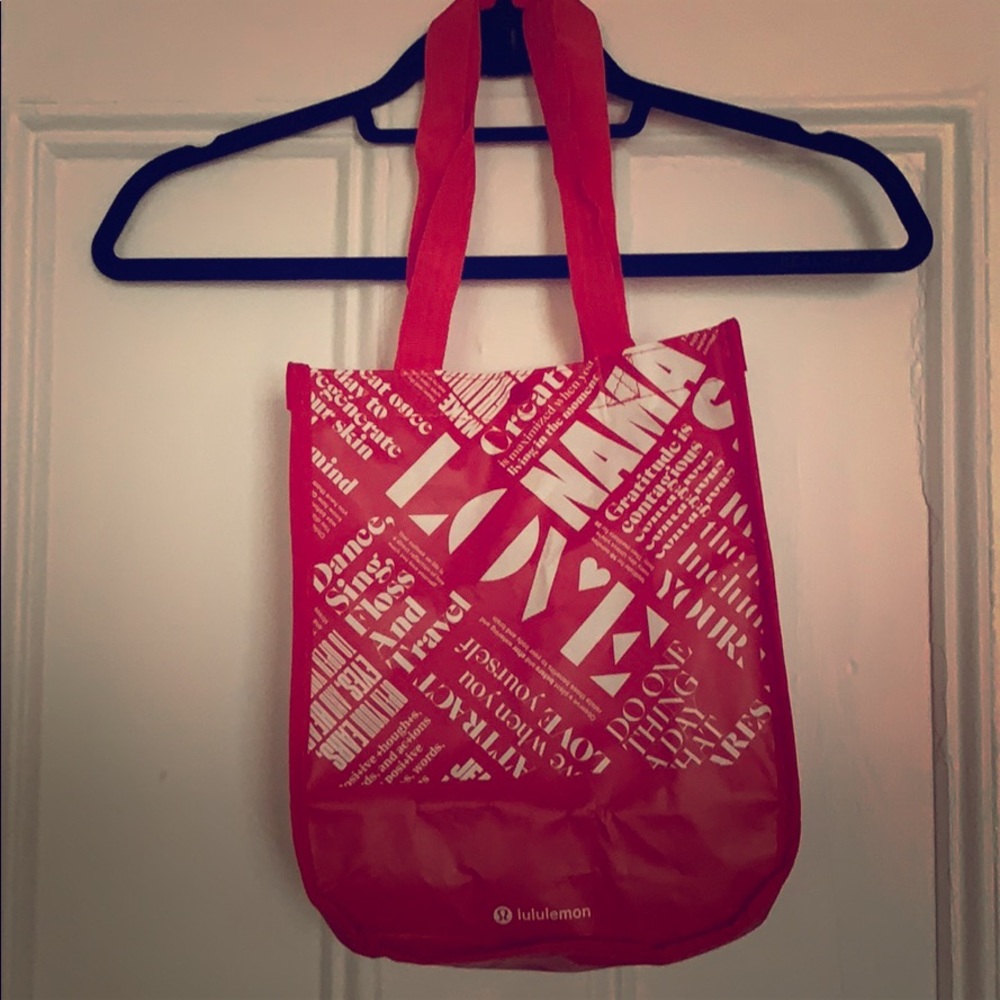 Lululemon Red Love Tote Bag - Small